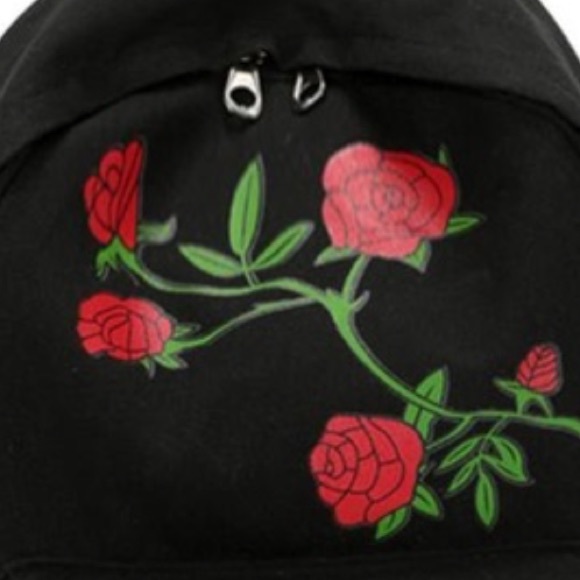 5⭐️RATED🎉HOST PICK🎉BLACK  EMBROIDERY BACKPACK - Picture 7 of 7